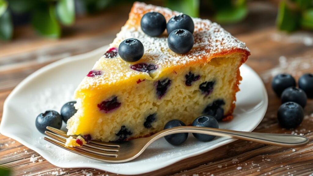 100 Calorie Blueberry Ricotta Cake Recipe